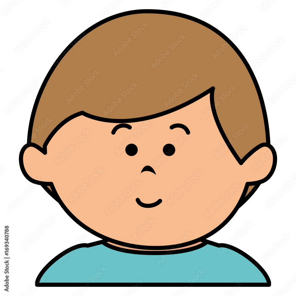 little baby boy character vector illustration design