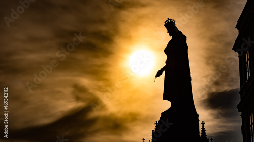Charles IV - statue at the Charles Bridge in Prague