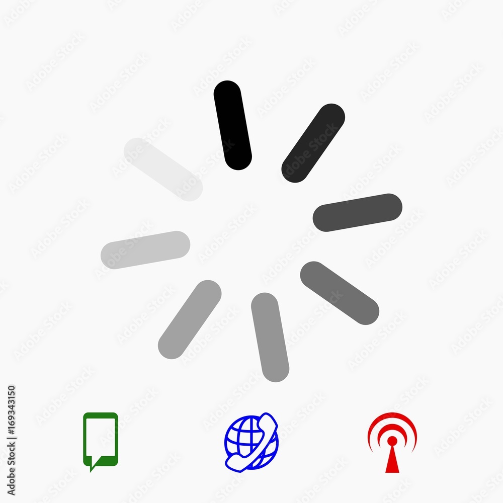 loading icon stock vector illustration flat design loading icon stock vector illustration flat design