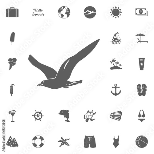 Seagull Icon Vector.