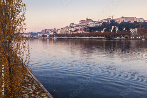 Panorama of Coimbra across Mondego River