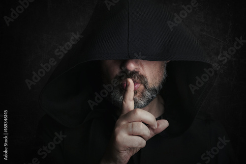 Принти на полотні hombre misterioso en halloween