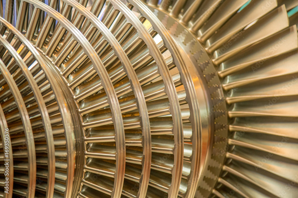 Obraz premium turbine rotor internal steel machine