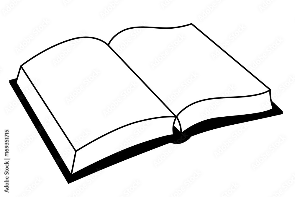 Simple Open Book Clipart Stock Illustration Adobe Stock