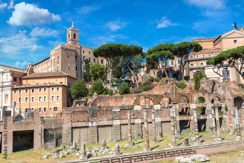 Ancient ruins of Forum in Rome Ancient ruins of Forum in Rome