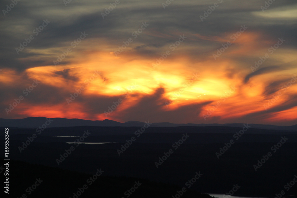 Sunset-Cadillac Mountain-Acadia National Park