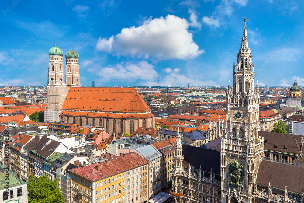 Naklejka premium Panoramic view of Munich, Germany
