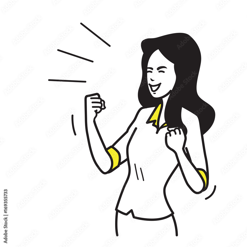 Happy business woman Happy business woman