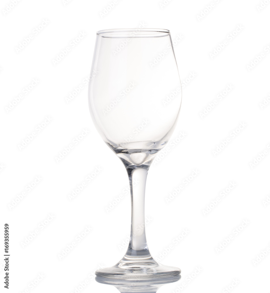 Empty red wine glass isolated on white background. Empty red wine glass isolated on white background.