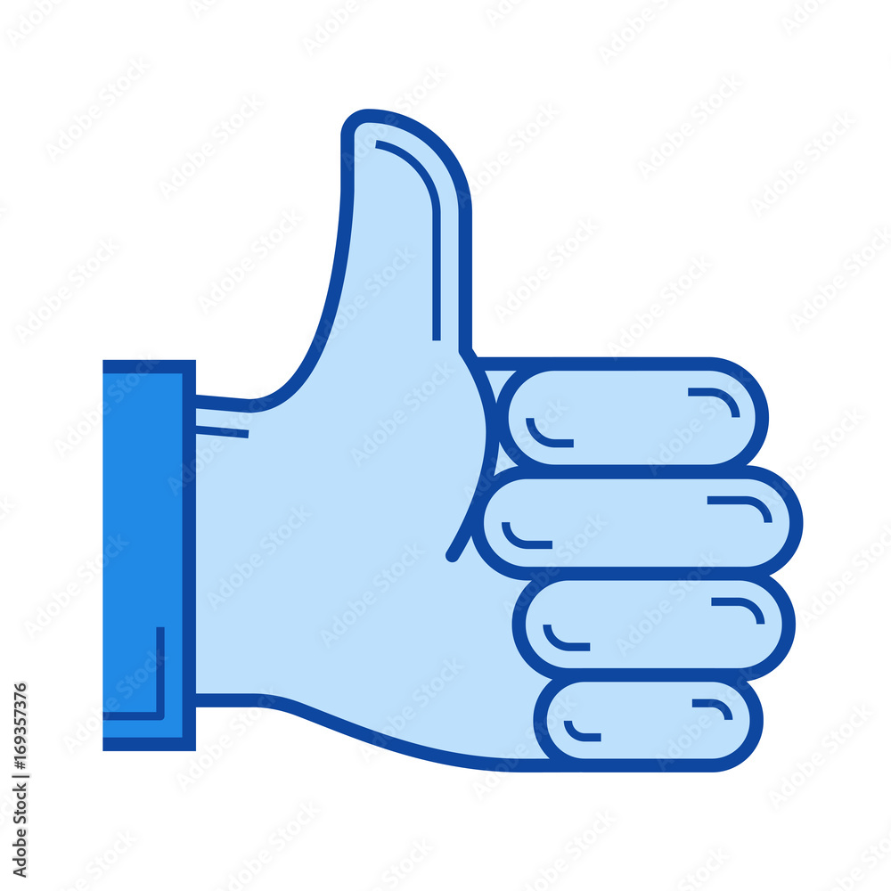 Add like vector line icon isolated on white background. Add like line icon for infographic, website or app. Blue icon designed on a grid system. Add like vector line icon isolated on white background. Add like line icon for infographic, website or app. Blue icon designed on a grid system.