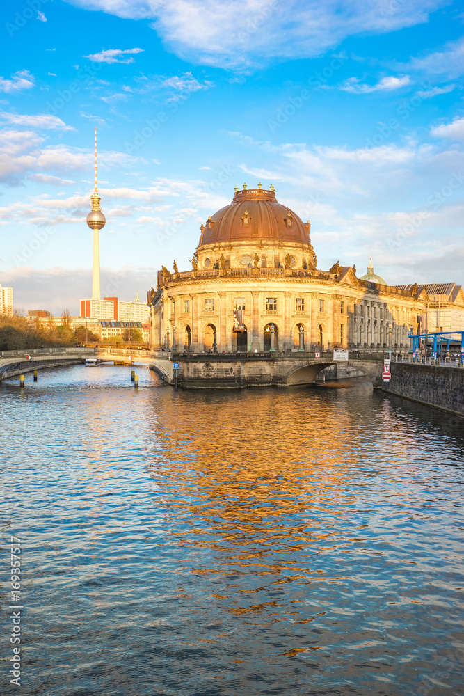 Museum Island at sunset in Berlin city, Germany