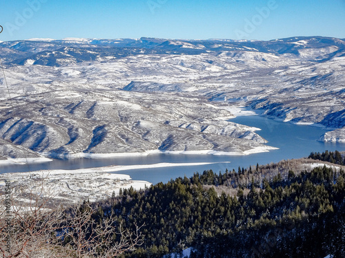 Cuadro en lienzo :Ski slopes in Wyoming