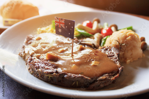Breakfast VIP beef steak import form australia.