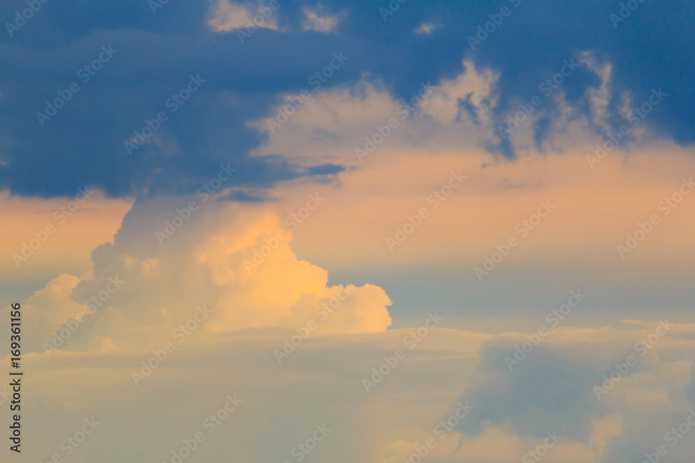 Beautiful sky and cloudscape with sunset time. Beautiful sky and cloudscape with sunset time.