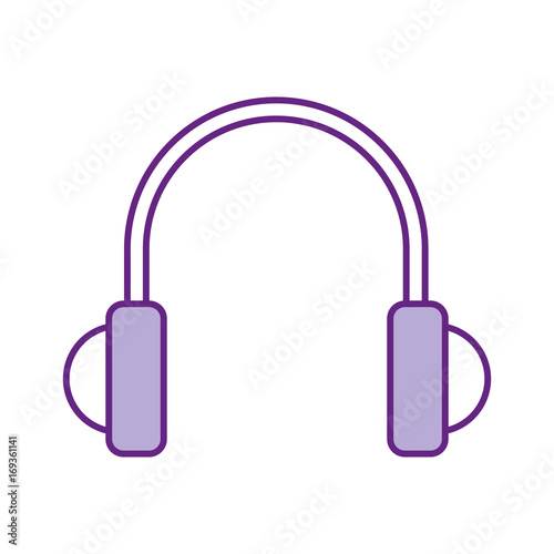 earphones device isolated icon vector illustration design