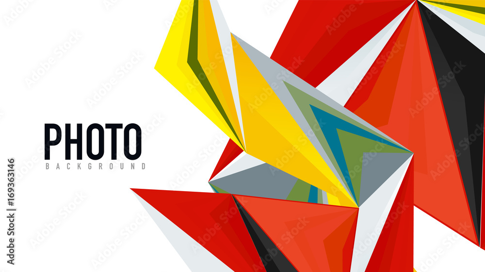Modern triangle presentation template Modern triangle presentation template