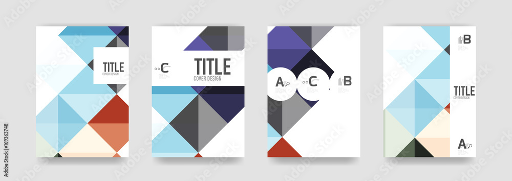 Set of brochure cover templates