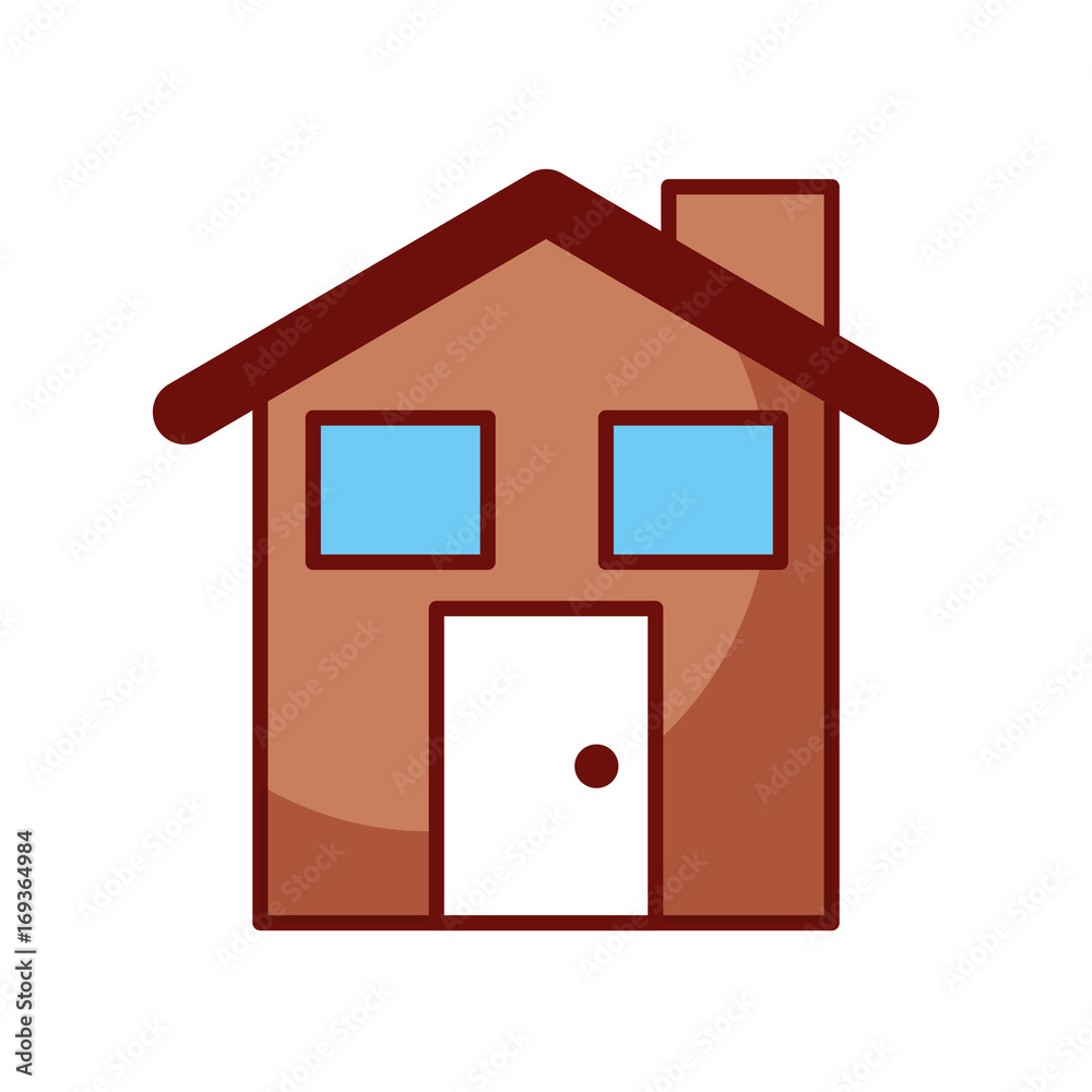 cute house with chimney vector illustration design cute house with chimney vector illustration design