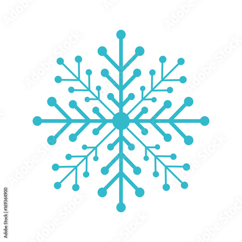 snow flake isolated icon vector illustration design