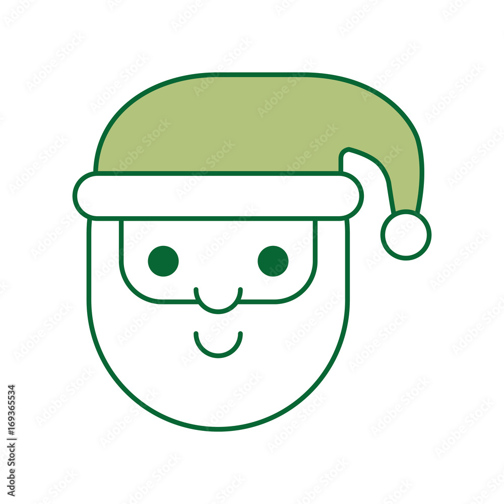 santa claus avatar character vector illustration design