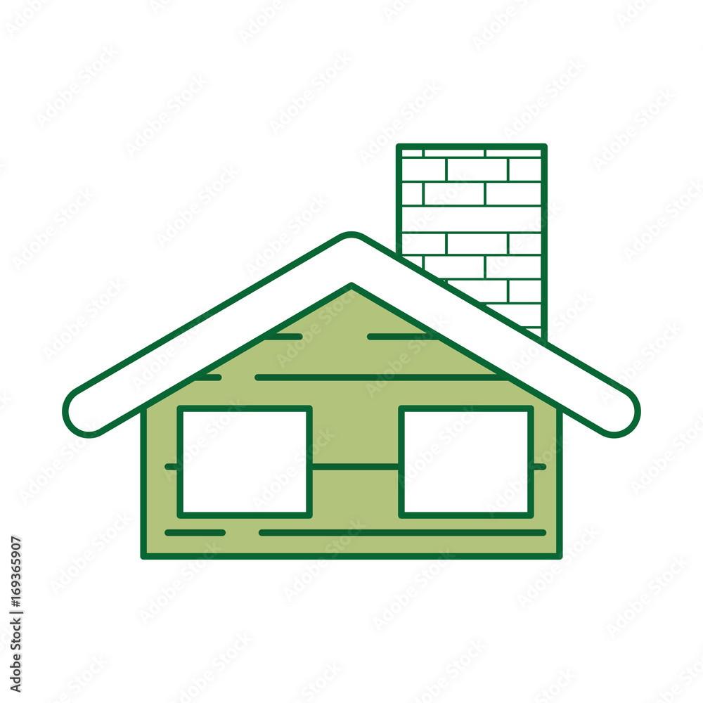 cute house with chimney vector illustration design cute house with chimney vector illustration design