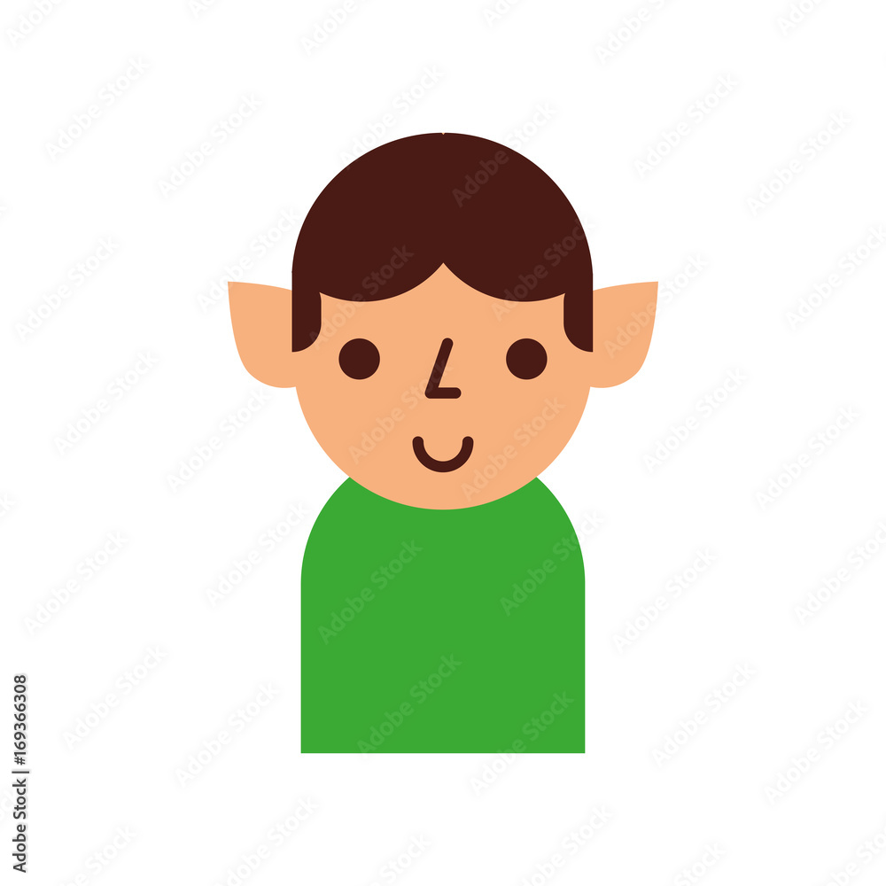 christmas elf avatar character vector illustration design christmas elf avatar character vector illustration design