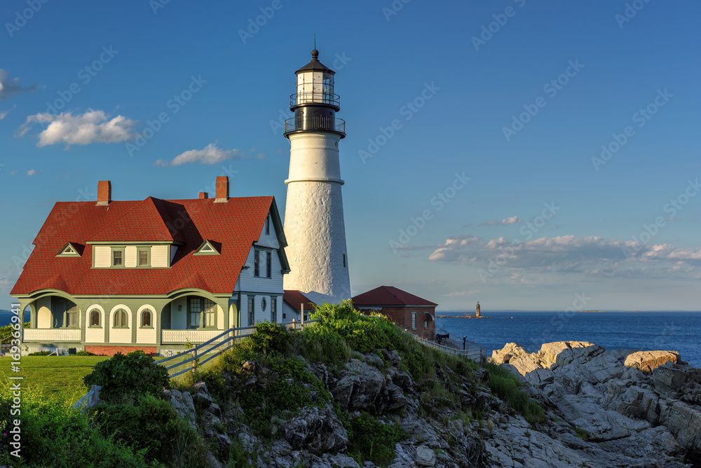 Portland Head Lighthouse in Cape Elizabeth, Maine.