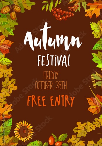 Autumn festival on Friday October 28th with free entry