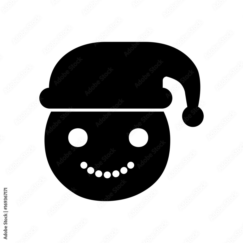 snowman head character isolated icon vector illustration design snowman head character isolated icon vector illustration design