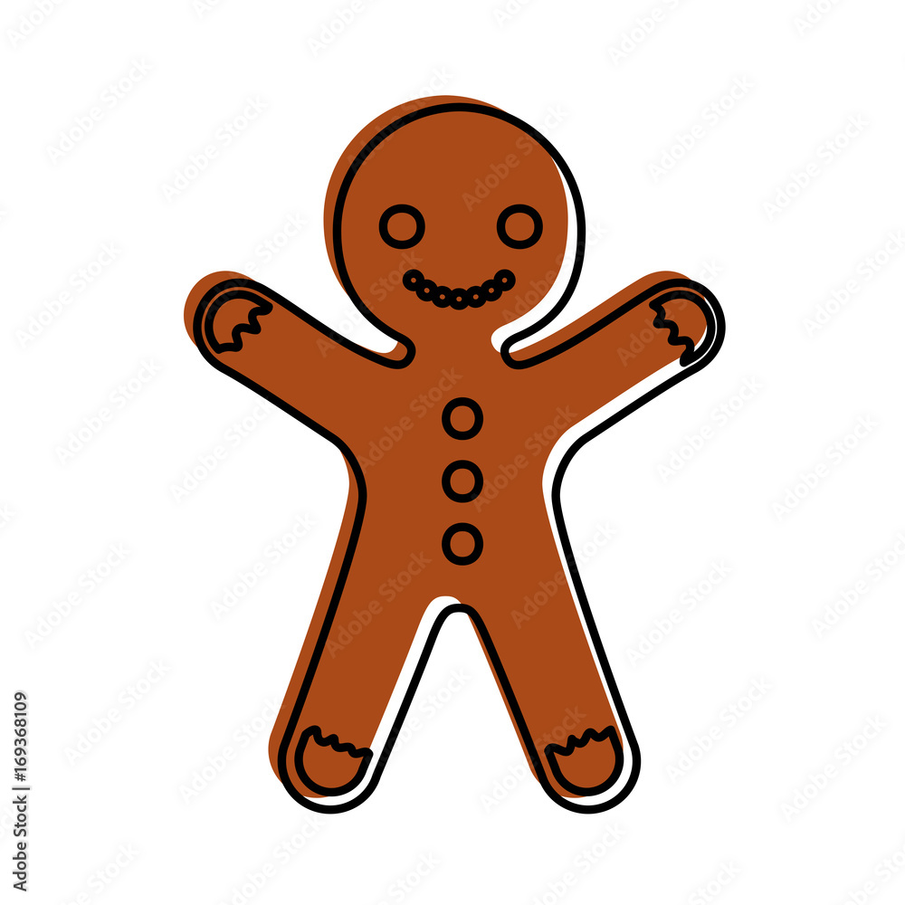 ginger cookie christmas icon vector illustration design ginger cookie christmas icon vector illustration design