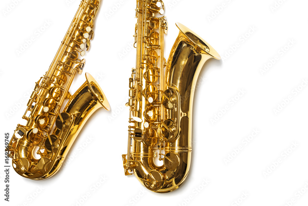 Obraz premium Saxophone Jazz instrument isolated