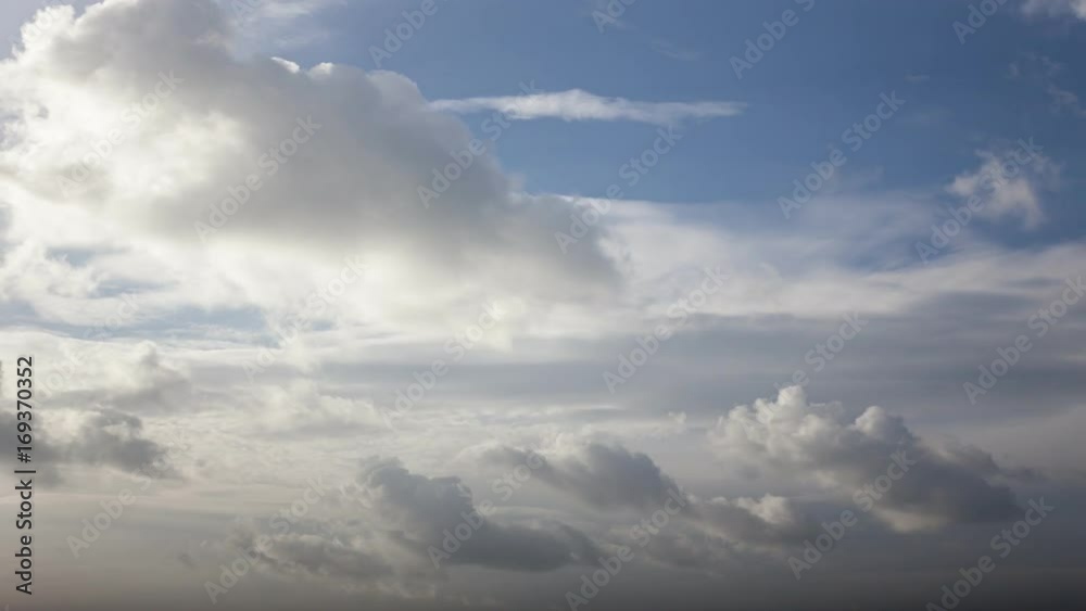4K-time lapse of blue sky and clouds in summer season 4K-time lapse of blue sky and clouds in summer season