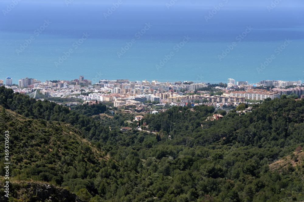 vistas del municipio de Marbella en la costa del sol, Málaga