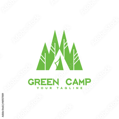 Green camp logo