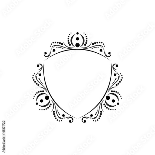 Classic black vector vintage frame