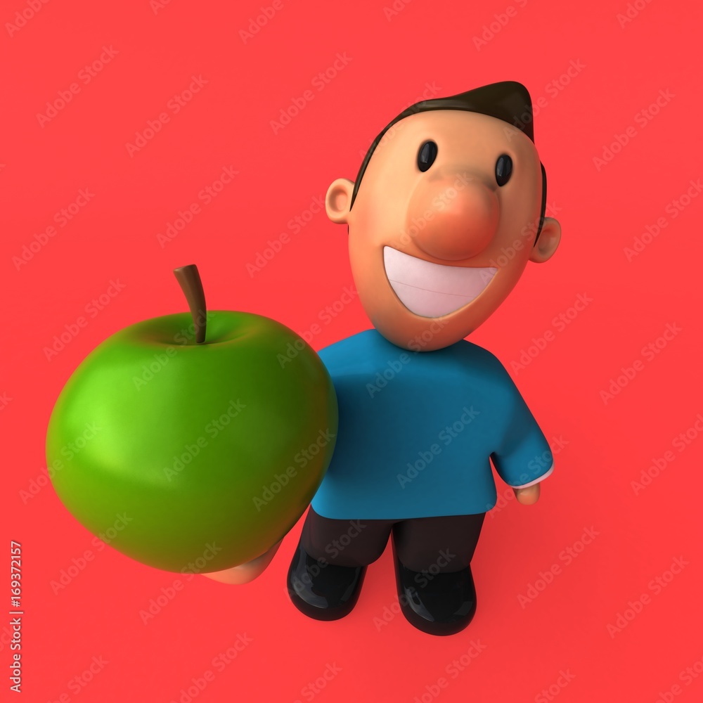 Cartoon character - 3D Illustration Cartoon character - 3D Illustration