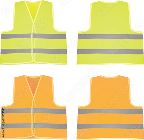 Safety vest. vector illustration