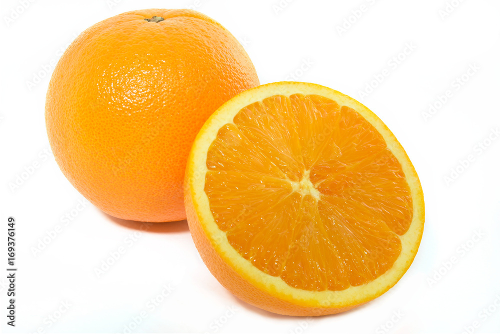 Orange Fruit on white background Orange Fruit on white background