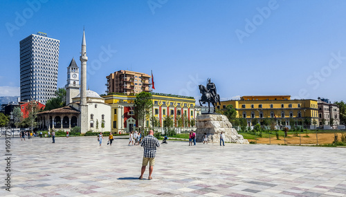 Skanderberg Square. Tirana, Albania