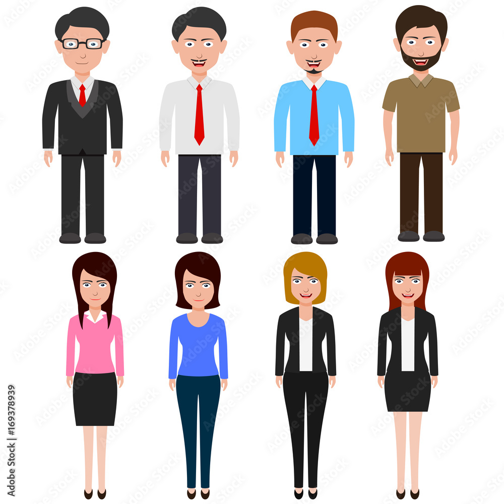 Business People teamwork ,cartoon character. Vector illustration Business People teamwork ,cartoon character. Vector illustration