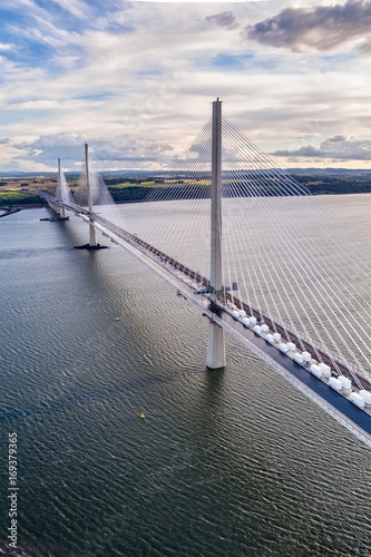 The new Queensferry Crossing bridge over the Firth of Forth. Edinburgh, Scotland, UK © Andras