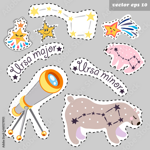 constellations with telescope