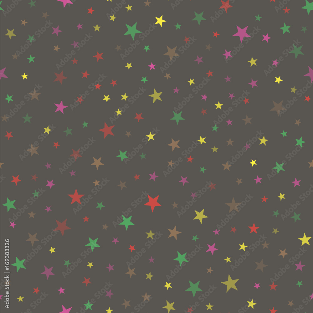 Colored Star Seamless Pattern Colored Star Seamless Pattern