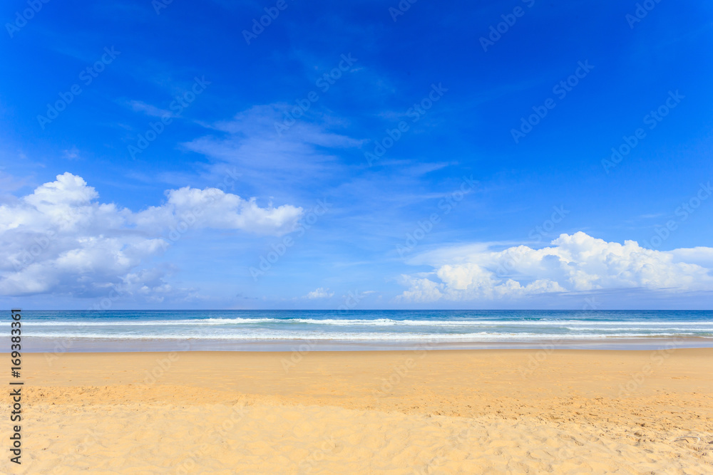 Tropical beach, Karon beach in phuket island, Andaman sea, Thailand