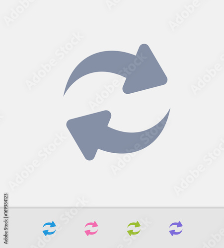 Sync Arrows - Granite Icons. A professional, pixel-perfect icon designed on a 32x32 pixel grid and redesigned on a 16x16 pixel grid for very small sizes.