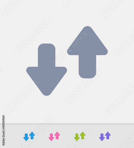 Up & Down Arrows - Granite Icons. A professional, pixel-perfect icon designed on a 32x32 pixel grid and redesigned on a 16x16 pixel grid for very small sizes.