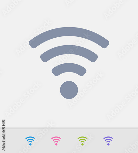 Wifi Symbol - Granite Icons. A professional, pixel-perfect icon designed on a 32x32 pixel grid and redesigned on a 16x16 pixel grid for very small sizes.