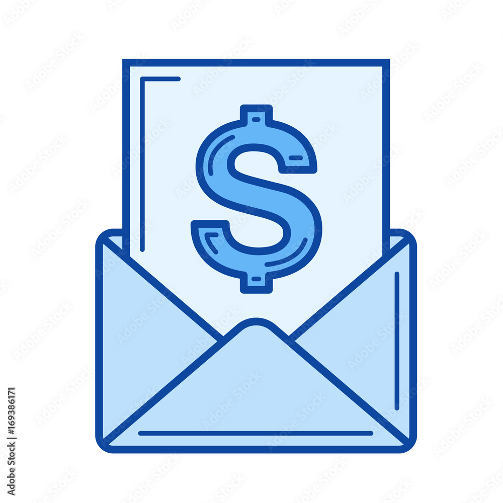 Read post vector line icon isolated on white background. Read post line icon for infographic, website or app. Blue icon designed on a grid system. Read post vector line icon isolated on white background. Read post line icon for infographic, website or app. Blue icon designed on a grid system.