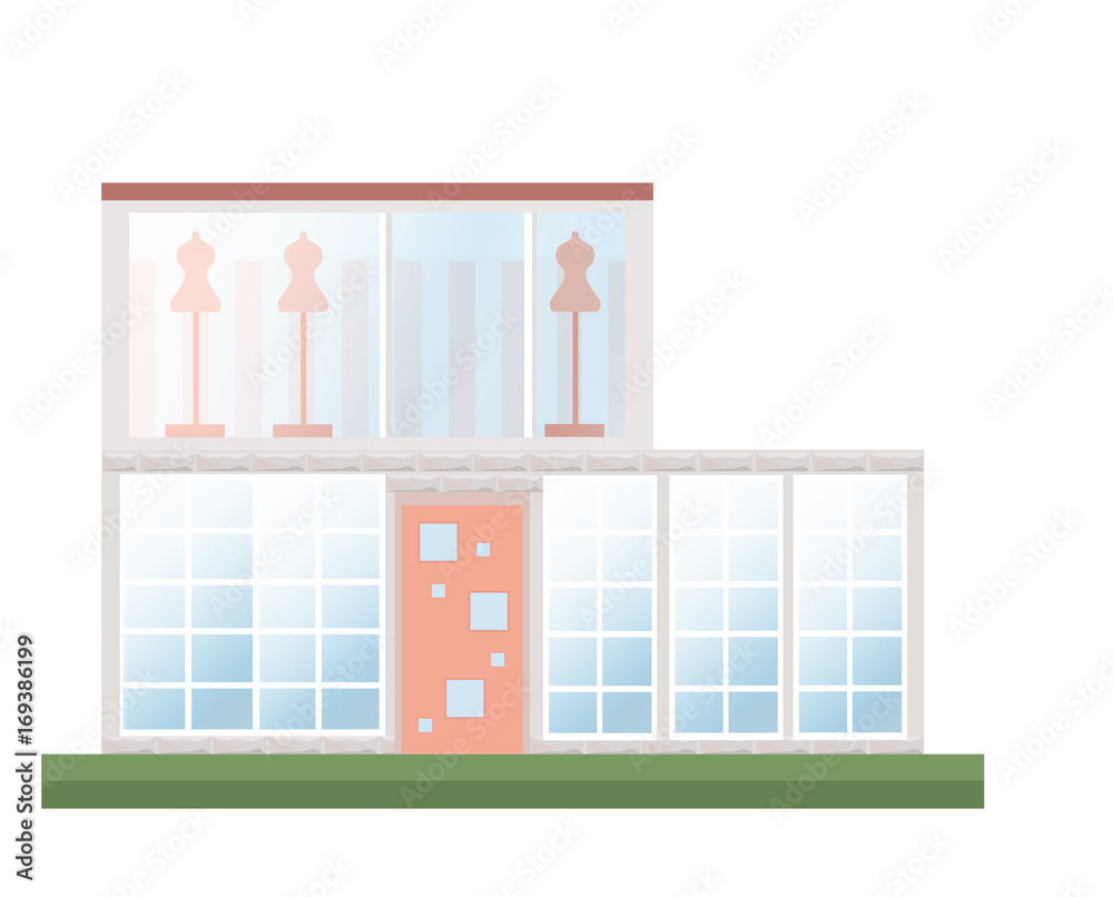 Classic architecture facade of a house. Vector illustration background Classic architecture facade of a house. Vector illustration background