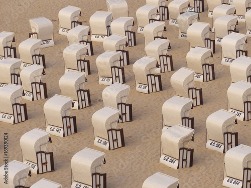 Ostsee, Rügen, Strandkörbe von Sellin